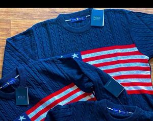 Polo American Flag Sweater