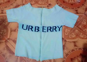 URBERRY Graphic Zip-Up Top