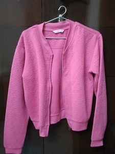Pink Crop Jacket