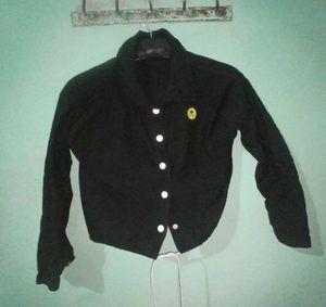 Black Cropped Jacket