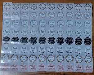 Pack Of 80 Thank You Stickers