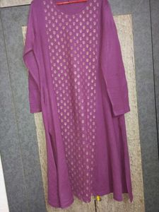 Elegant Purple Winter Kurta