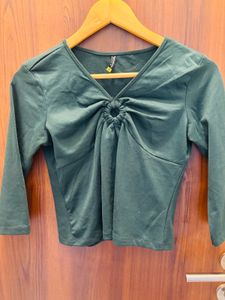 Green Top w/ Ring Detail