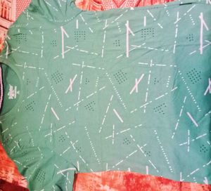 Green Patterned T-Shirt