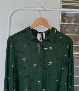 Zara Emerald Green Blouse