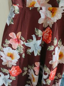 Strappy Floral Print Maxi Dress
