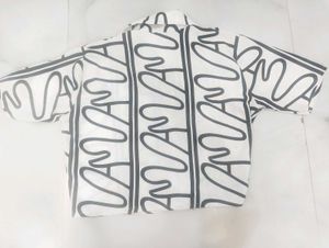 Patterned Button-Down Top
