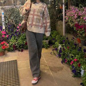 Patterned V-Neck Sweater