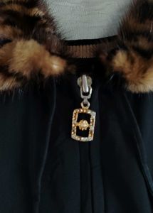 Vintage Elegant Black Coat