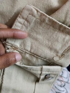 Office White Cargo Pant