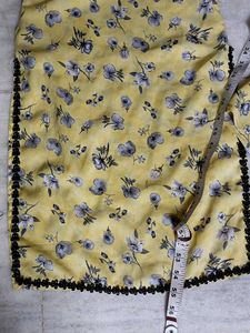 Floral  circular plazo with Pakistani sleeve