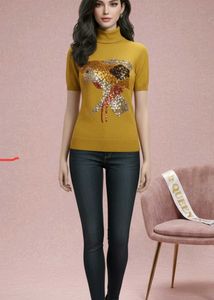 Turtleneck Knit Top