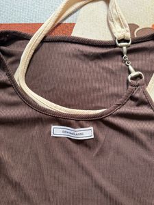 Color Block Crop Top