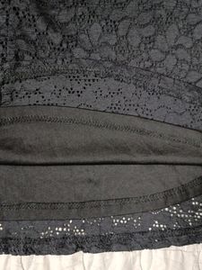 Cotton On. Black flower Lacy Dress