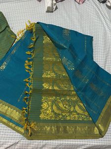 Vintage, heavy silk saree with blouse
