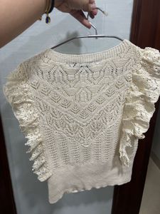 Crochet Top - Plus Size Upto 52” - Sleeveless