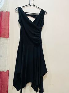 Asymmetrical Black Dress