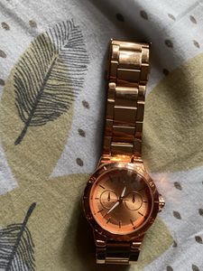 men &amp; women golden watch