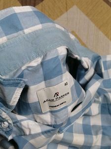 Blue &amp; White Checkered Shirt