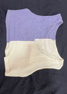 Two-Tone Casual Tank Top