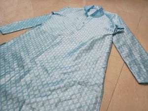 Men's Light Blue Patterned Kurta🟦💥