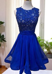 La Femme Royal Blue Cocktail Dress
