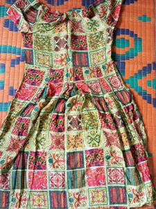 Patchwork Print Dress