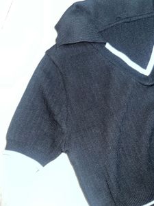 Cute Cropped Polo Top