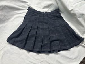 Plaid Pleated Skirt