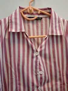 Striped Button-Down Shirt