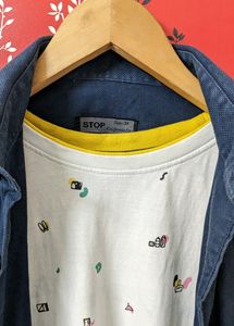 Blue Color Branded Shirt For Men