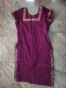Maroon Kurta
