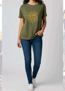 Olive Good Vibes Tee