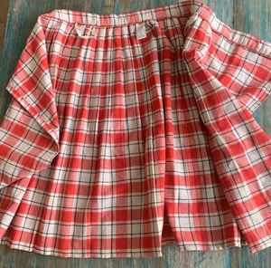 Wrap Around Check Skirt