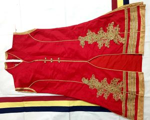 Red & Gold Embroidered Tunic