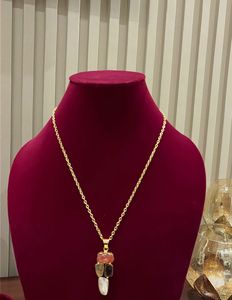 Unique natural Gemstone  Pendant Necklace