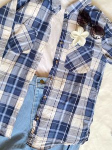 Blue Plaid Shirt