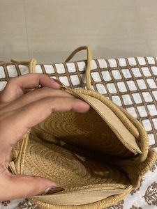 Cute Straw Handbag/ beach bag