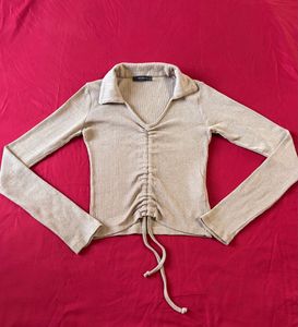 Trendyol Drawstring Full Sleeves Top