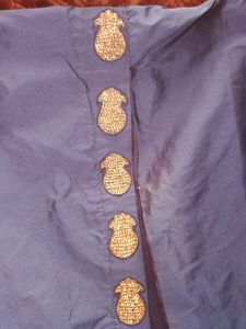 Navy Blue Long Kurti