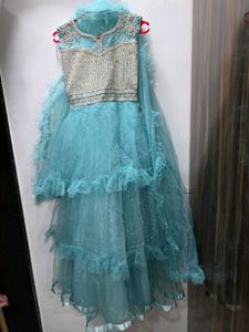 Sky Blue Wedding, Festive Gown
