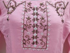 Pink Embroidered Kurta
