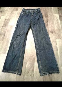 Wide Leg Dark Wash Denim Jeans