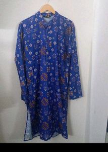 Mens Printed Kurta Pajama Set
