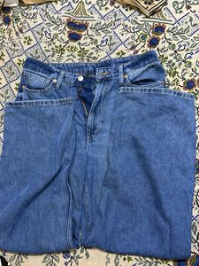 H&amp;M Blue Straight Leg Jeans