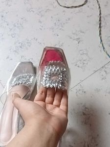 Rhinestone Clear Heels