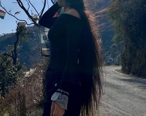 Sparkly Black One-Shoulder Top