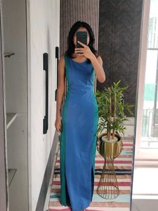 Elegant Blue Maxi Dress