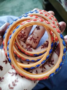 Colorful Beaded Bangles Set