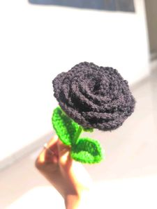 Black Crochet Rose🖤